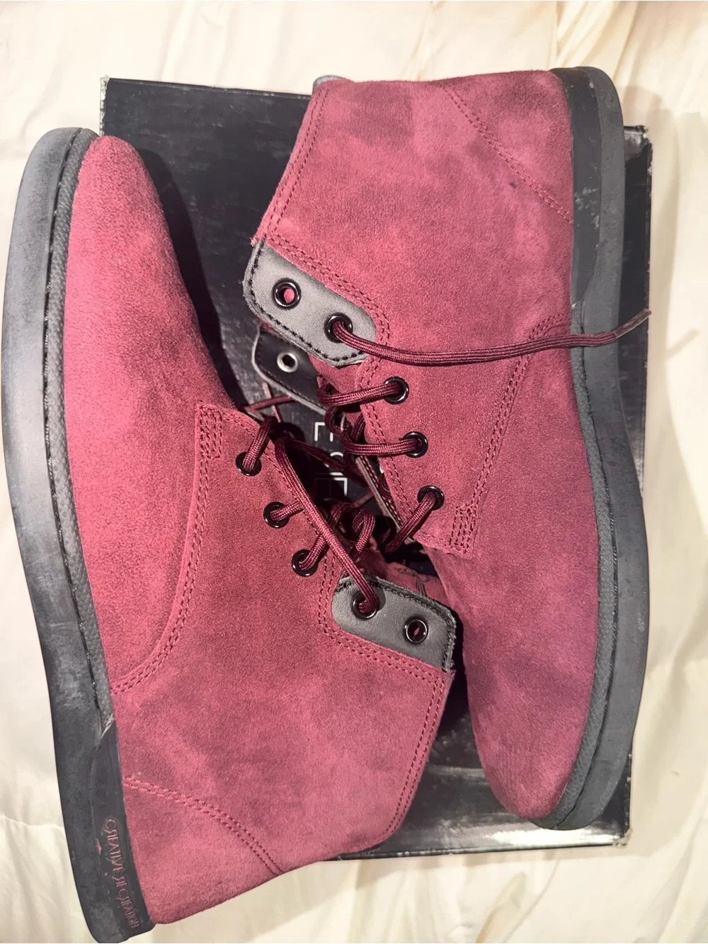Creative Recreation Vito Merlot Black Suede High Top Sneakers Men’s 8.5